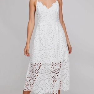 White Lace Dress by Astr the Label size M